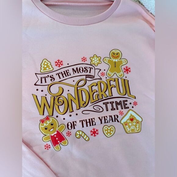 Christmas Graphic 'Most Wonderful Time' Vintage Inspired Cozy Holiday Sweatshirt - Picture 4 of 6